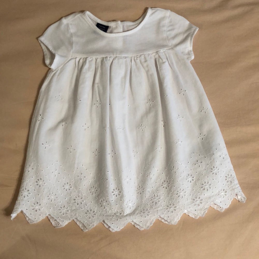 Gap White Eyelet Dress